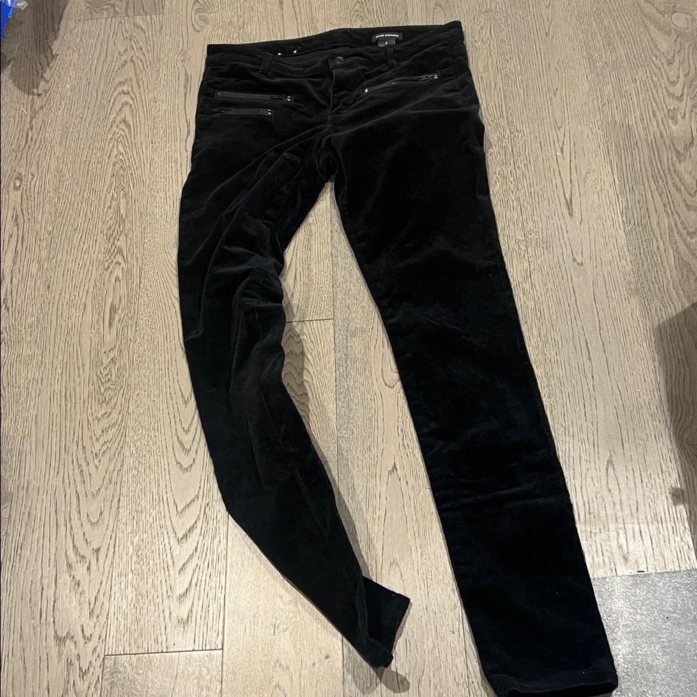Club Monaco Black Skinny Leg Corduroy Jeans size 2